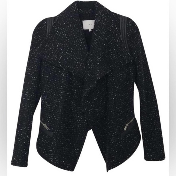 IRO PARIS LIERANE Black Tweed Jacket size 40 - Picture 4 of 11